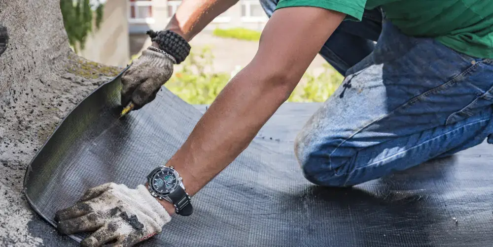 Rubber roofing