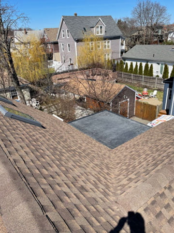 After — new roof installation