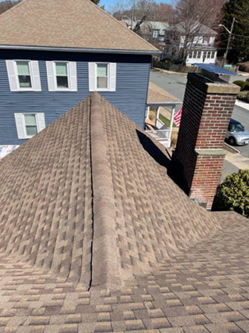 After — new roof installation